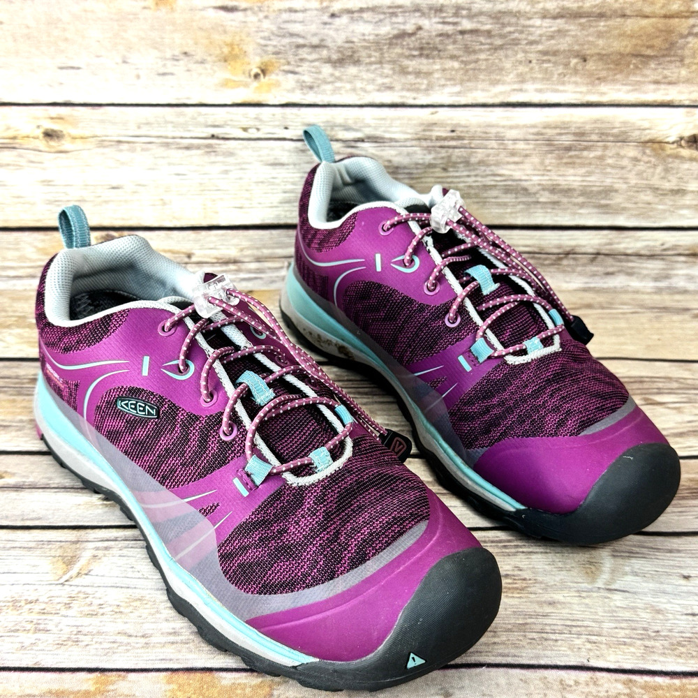 Keen Kids Girls Boys Purple Terradora Waterproof Low Hiking Shoes Size 6